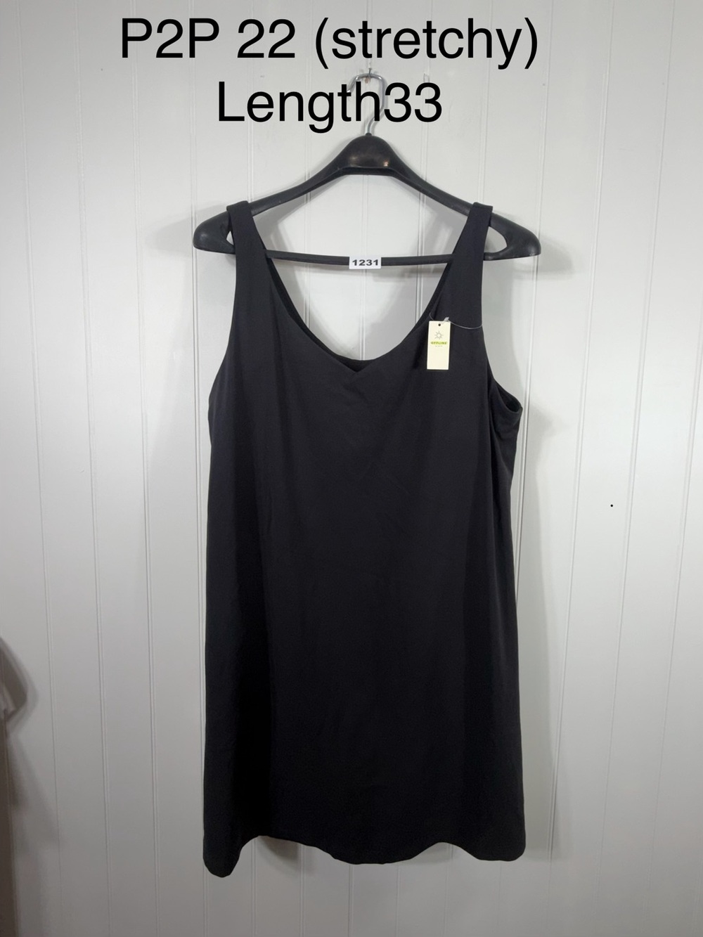 Aerie OFFLINE Black Athletic Dress XXL | Built-In Shorts | Tummy Control